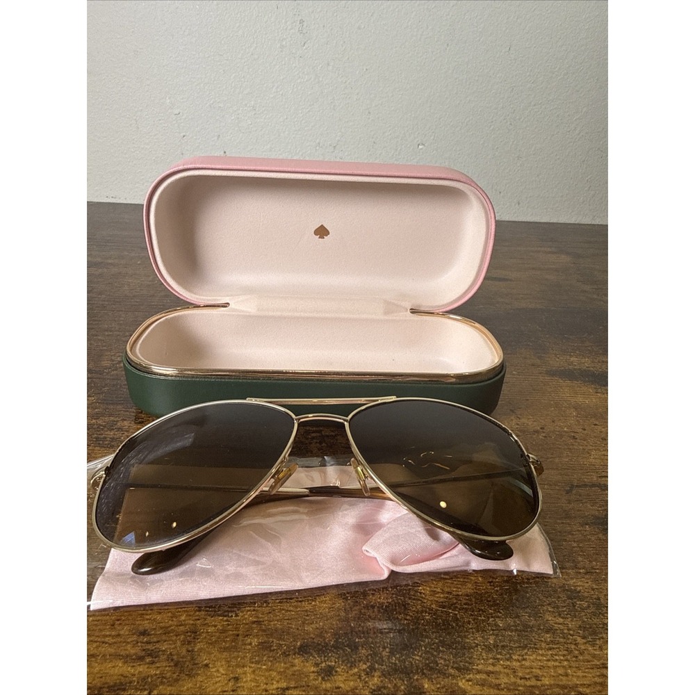 Kate Spade Ally P S 3YGP VW 60 15 135 Gold Eyeglass Frames New No Tags
